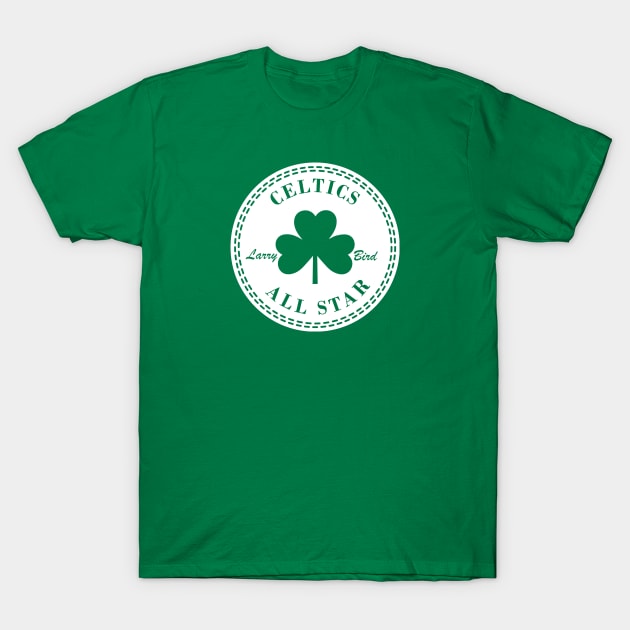 Larry Bird: Celtics All Star T-Shirt by monitormonkey